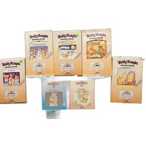 Teddy Ruxpin Lot 7 Books 6 Cassettes 5 Boxed Sets Vintage Read Along Bundle